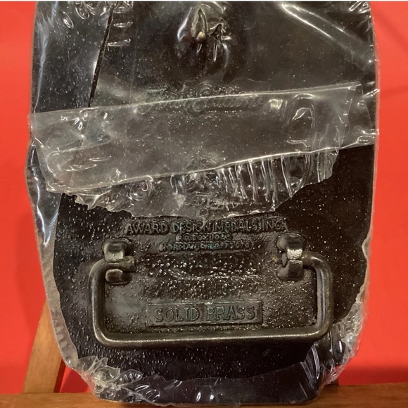 Vintage The James Gang Jesse James Belt Buckle 1980's Solid Brass Still Sealed - Picture 4 of 8